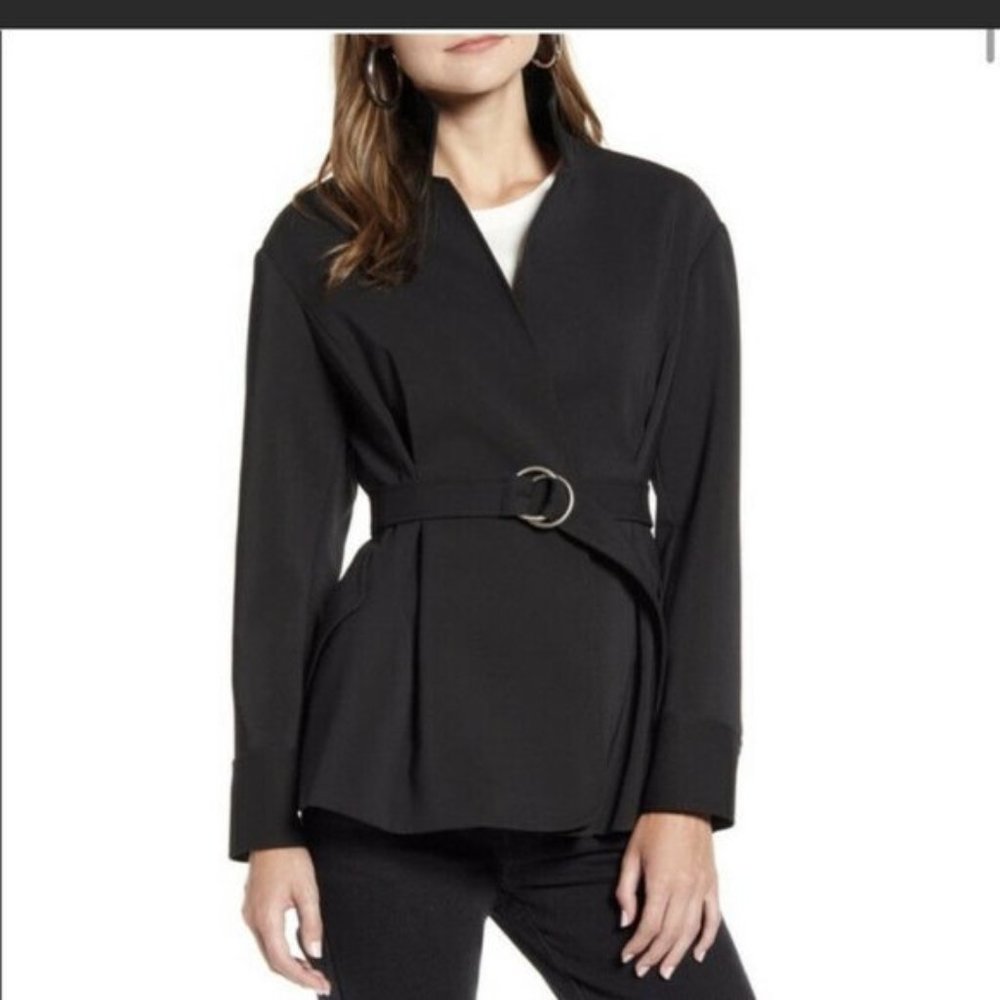 Rebecca Minkoff Belted Career Jacket Black Size 8